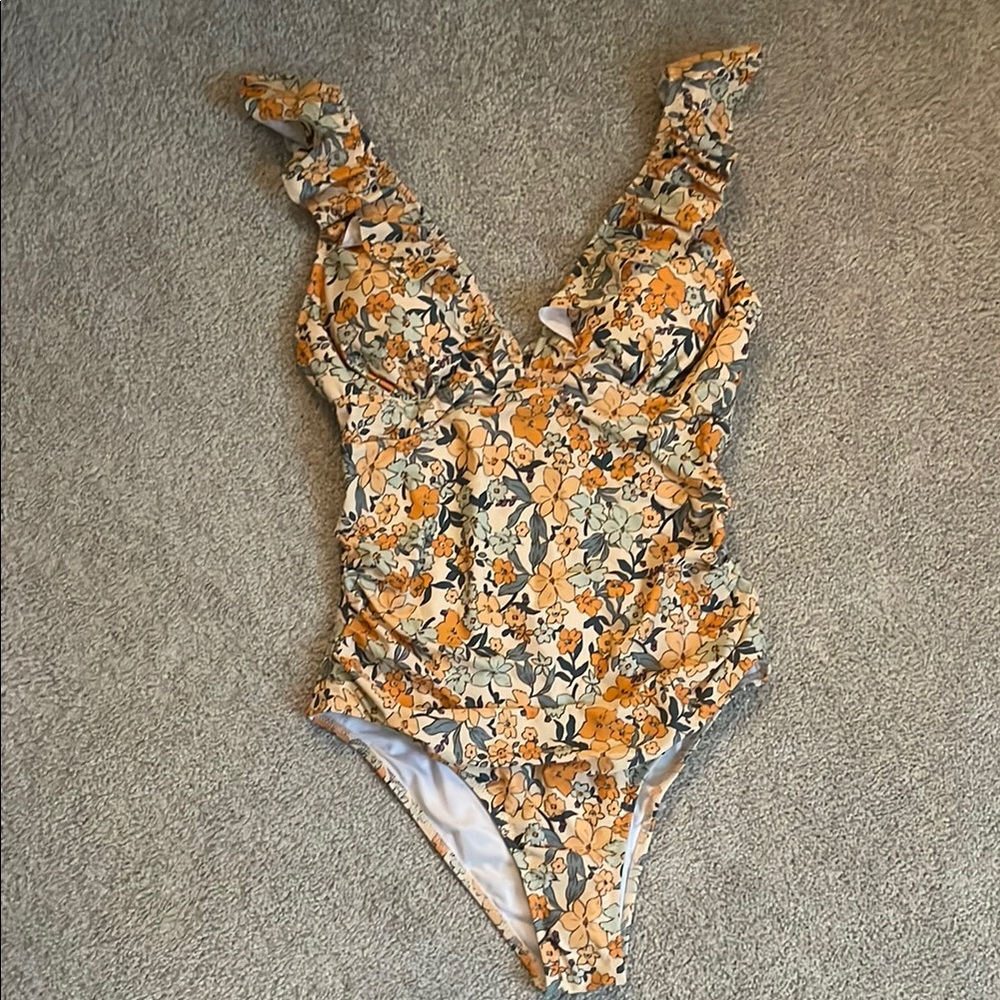 Cupshe NEW Floral One Piece Swimsuit L